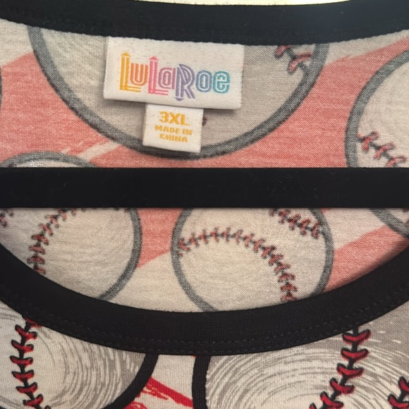 Lularoe 3x Randy  Baseball - Picture 3 of 3